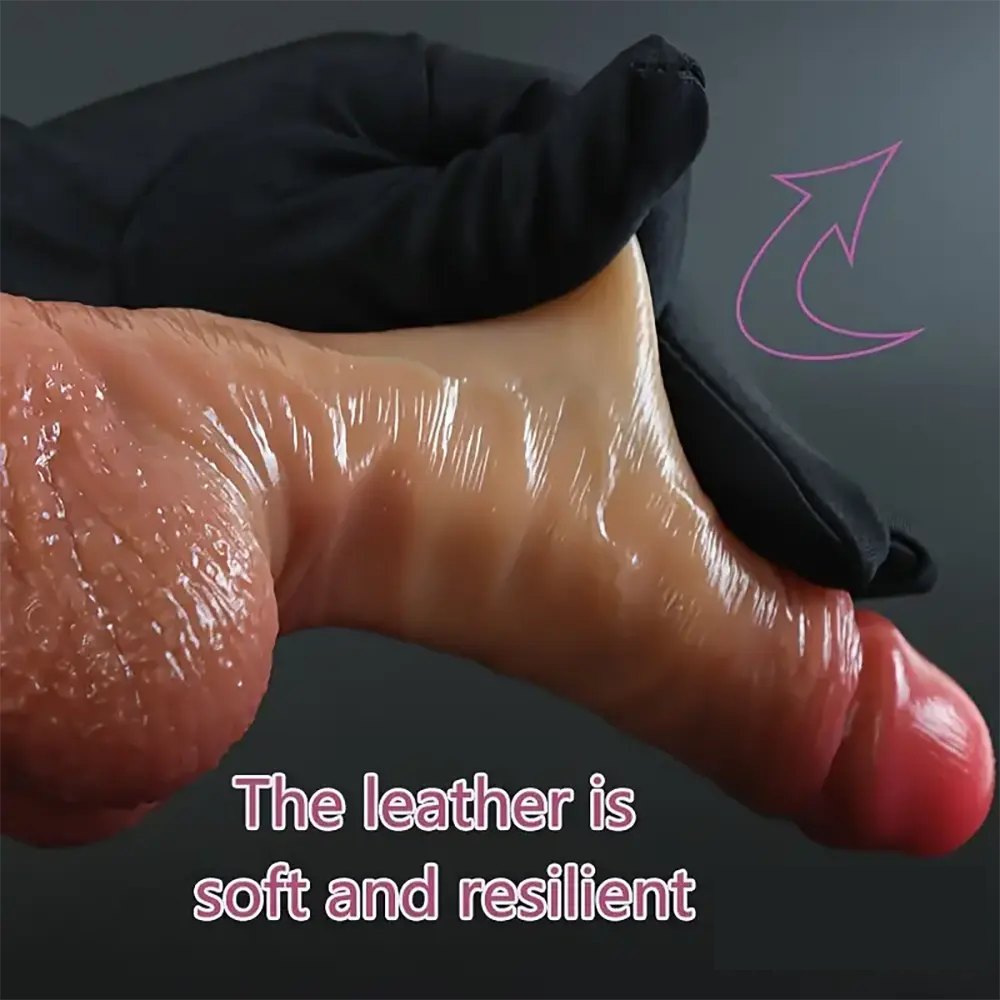 Sliding Skin Suction Dildo 7in - Suction Cup Dildo