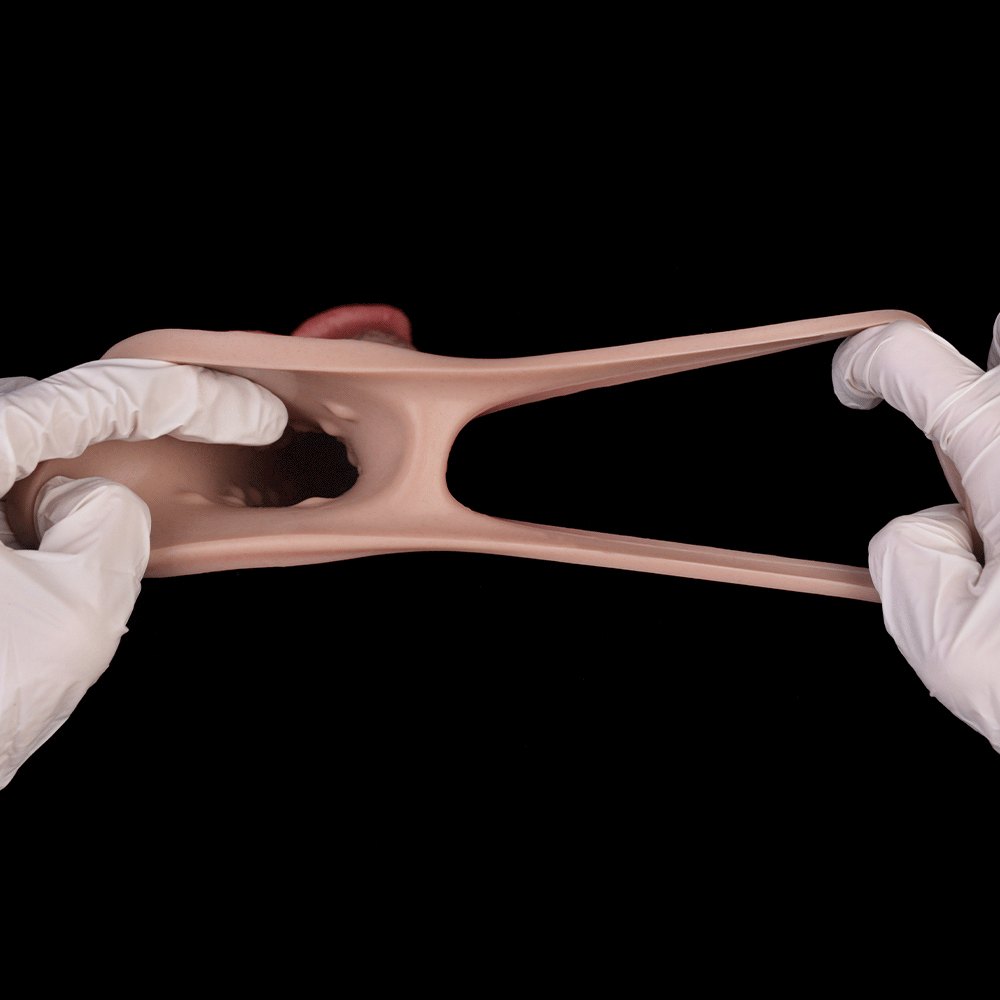 Slim Hollow Silicone Sleeve 9 in - Realistic Big Dildo