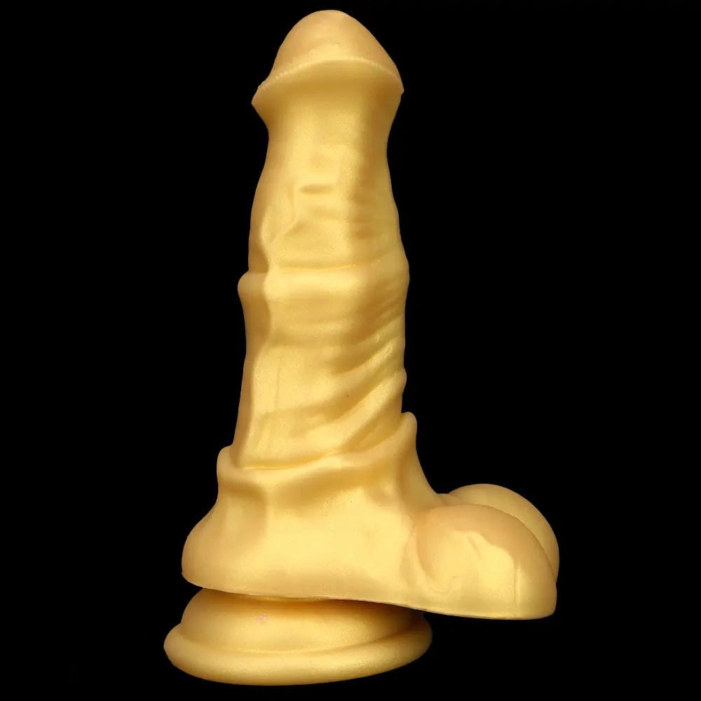 Slim Horse-Style Animal Dildo - Small Knotted Animal Dildo