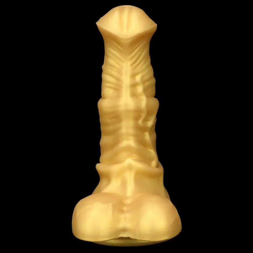 Slim Horse-Style Animal Dildo - Small Knotted Animal Dildo