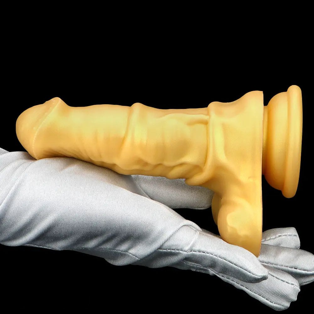 Slim Horse-Style Animal Dildo - Small Knotted Animal Dildo