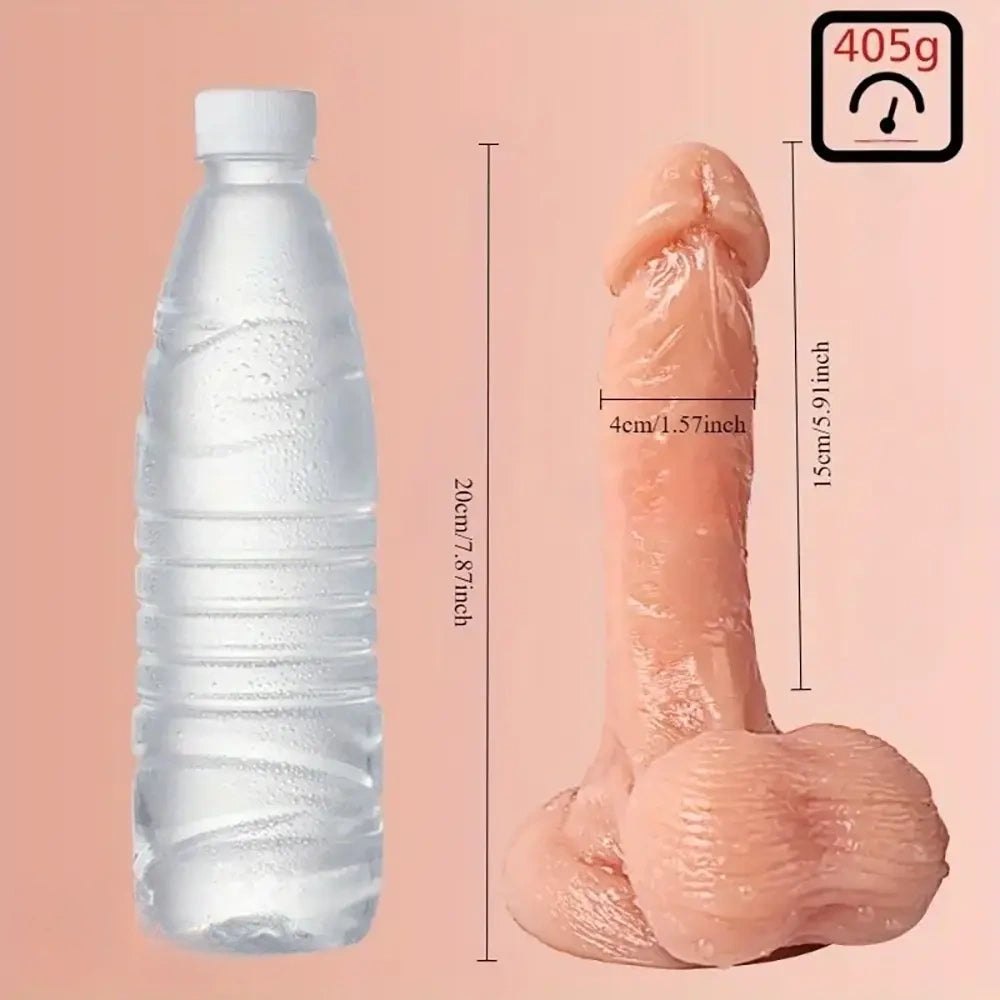 Slim Realistic Dildo 7.87 in - PVC Solo Play Dildo