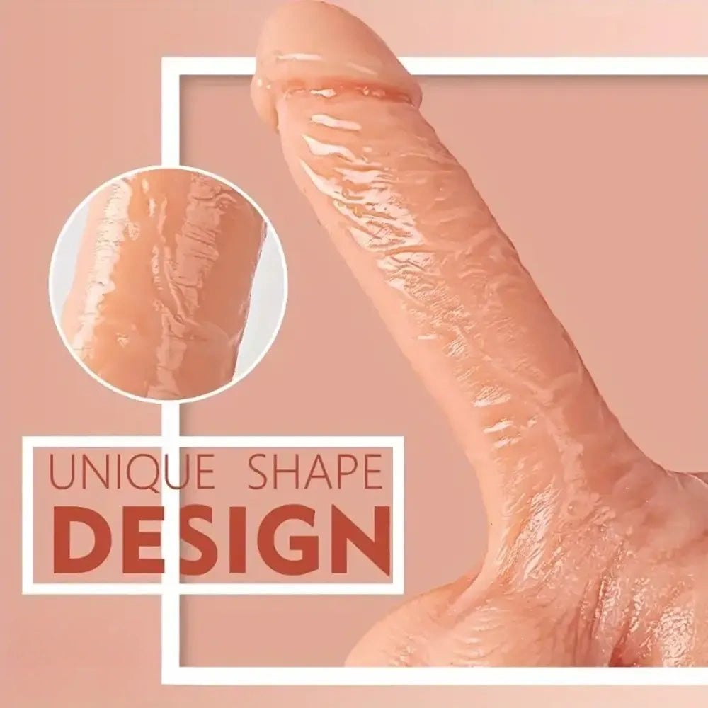 Slim Realistic Dildo 7.87 in - PVC Solo Play Dildo