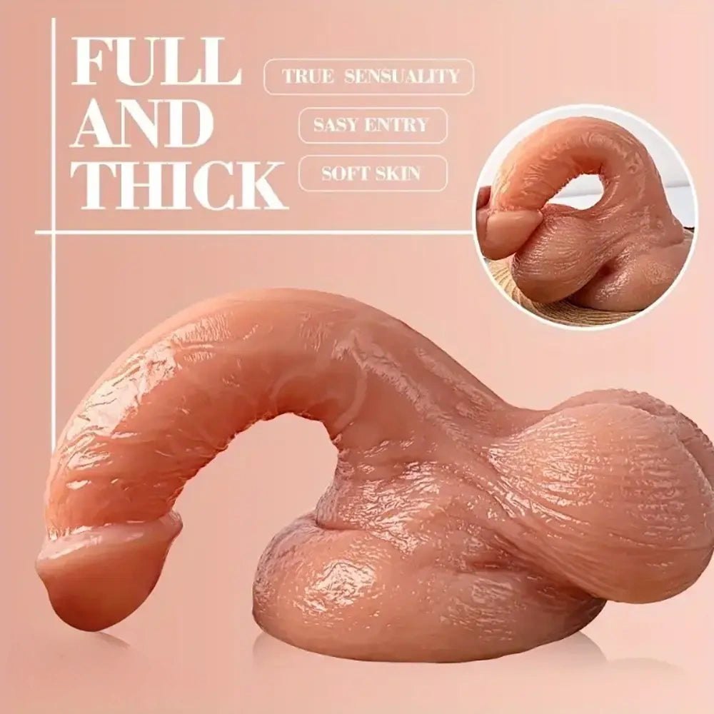 Slim Realistic Dildo 7.87 in - PVC Solo Play Dildo