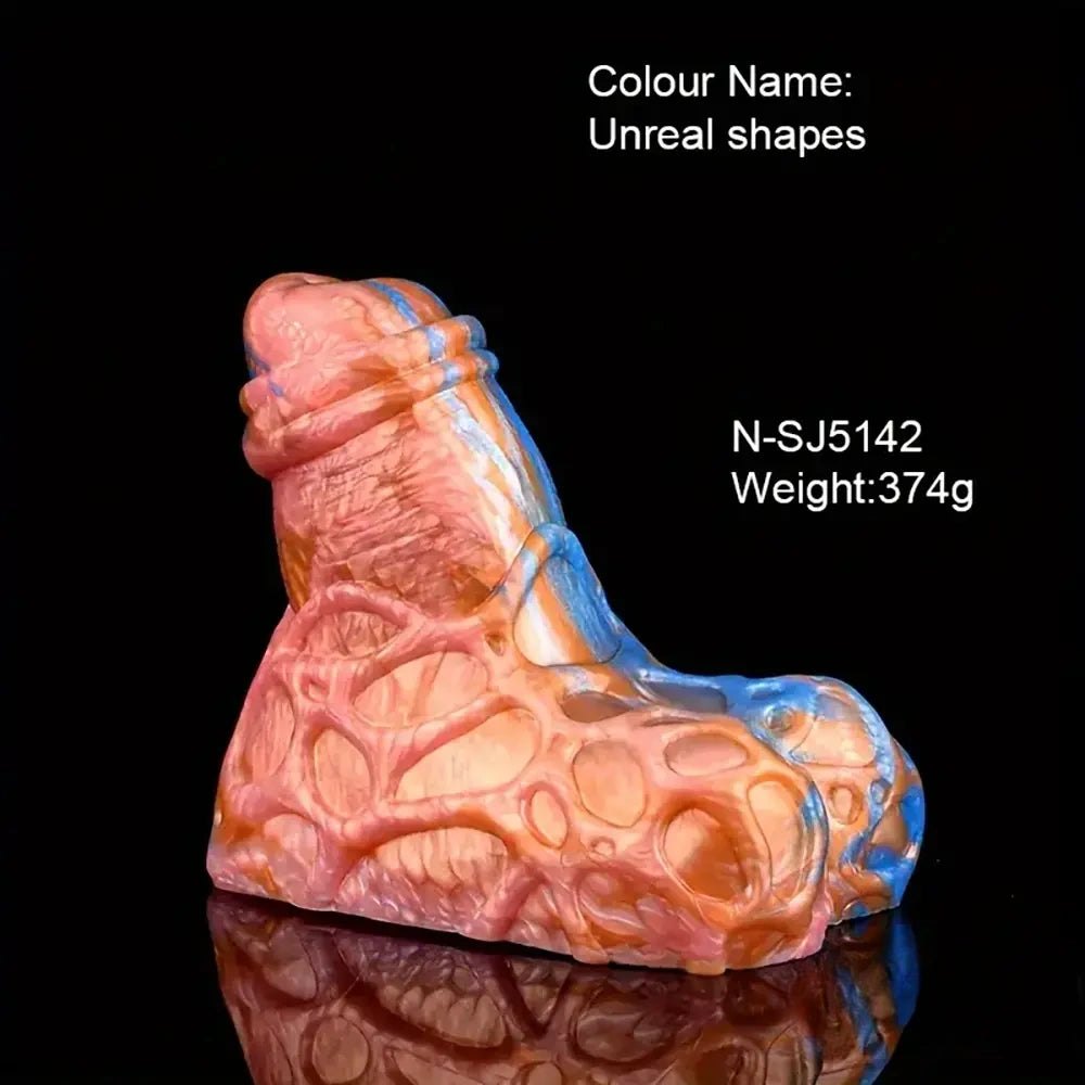 Small Textured Fantasy Dildo - Silicone Monster Dildo