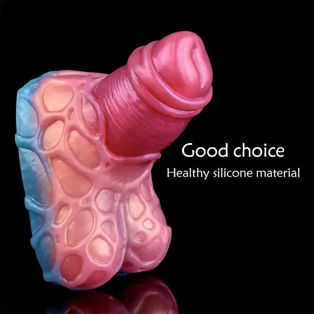 Small Textured Fantasy Dildo - Silicone Monster Dildo