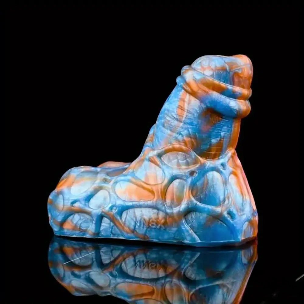 Small Textured Fantasy Dildo - Silicone Monster Dildo