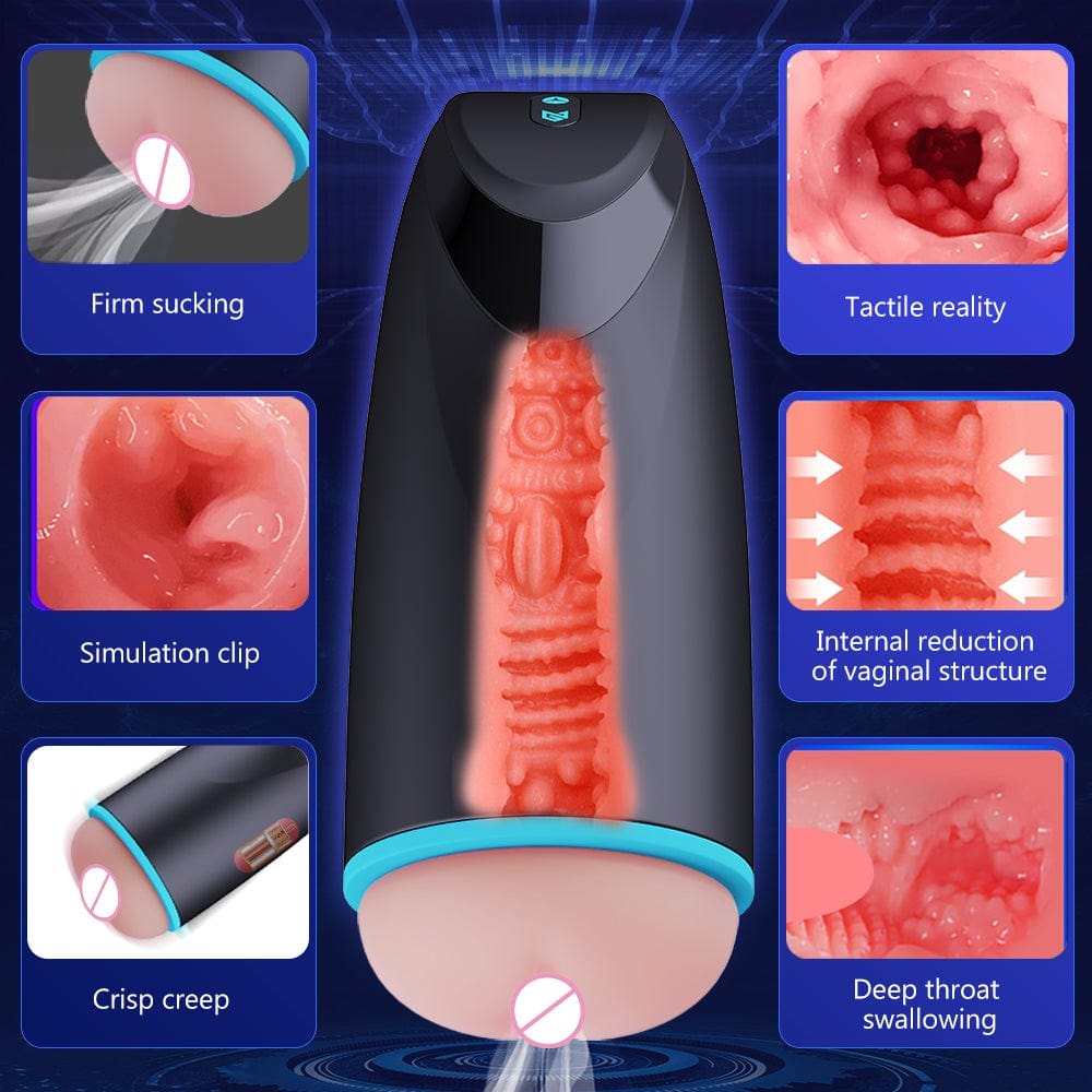 Smart Vibrating Male Masturbator - Compact Stroker Toy