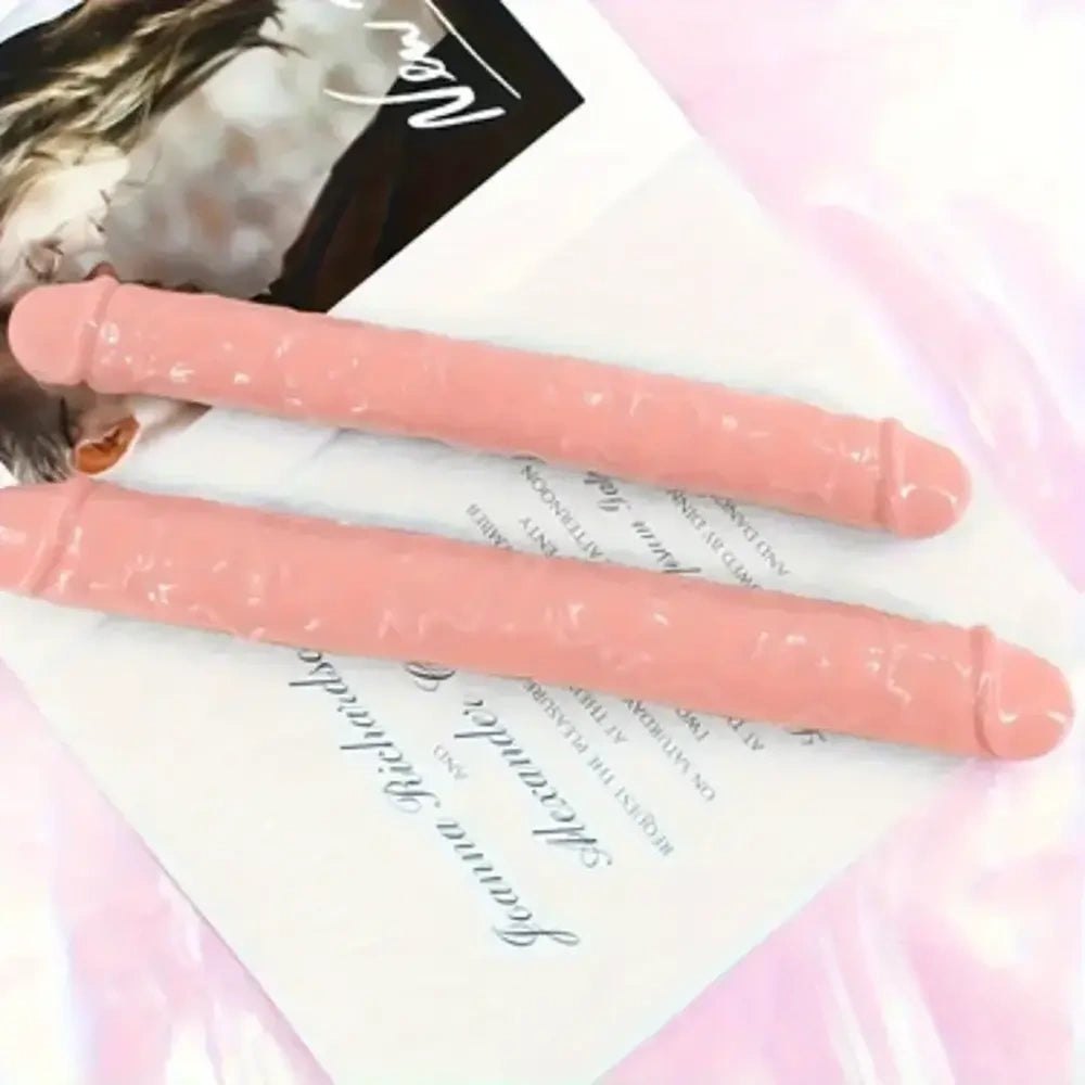 Smooth Double-Ended Dildo 13in - Slim Double-Sided Dildo