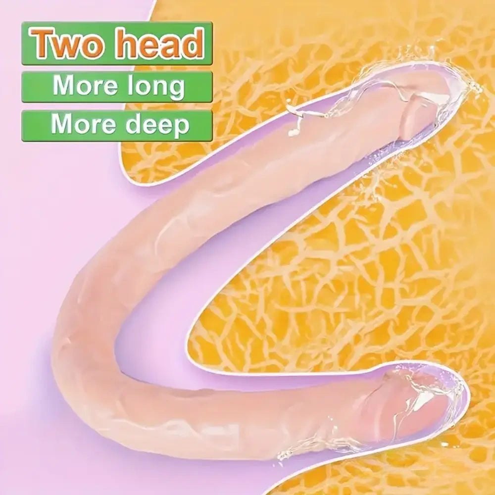 Smooth Double-Ended Dildo 13in - Slim Double-Sided Dildo