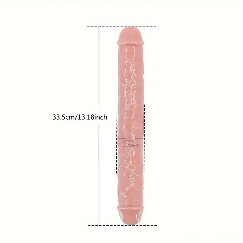 Smooth Double-Ended Dildo 13in - Slim Double-Sided Dildo