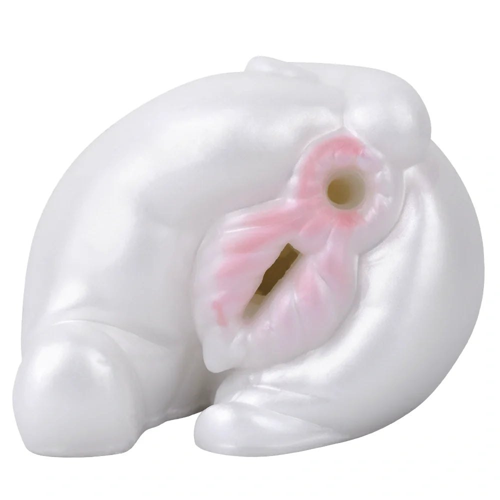 Smooth Pearl White Masturbator - Fantasy Stroker