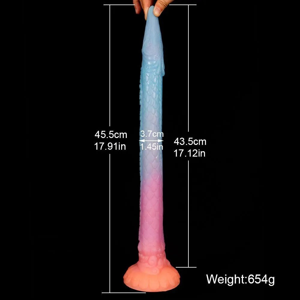 Snake Fantasy Dildo 17.9in - Silicone Monster Dildo