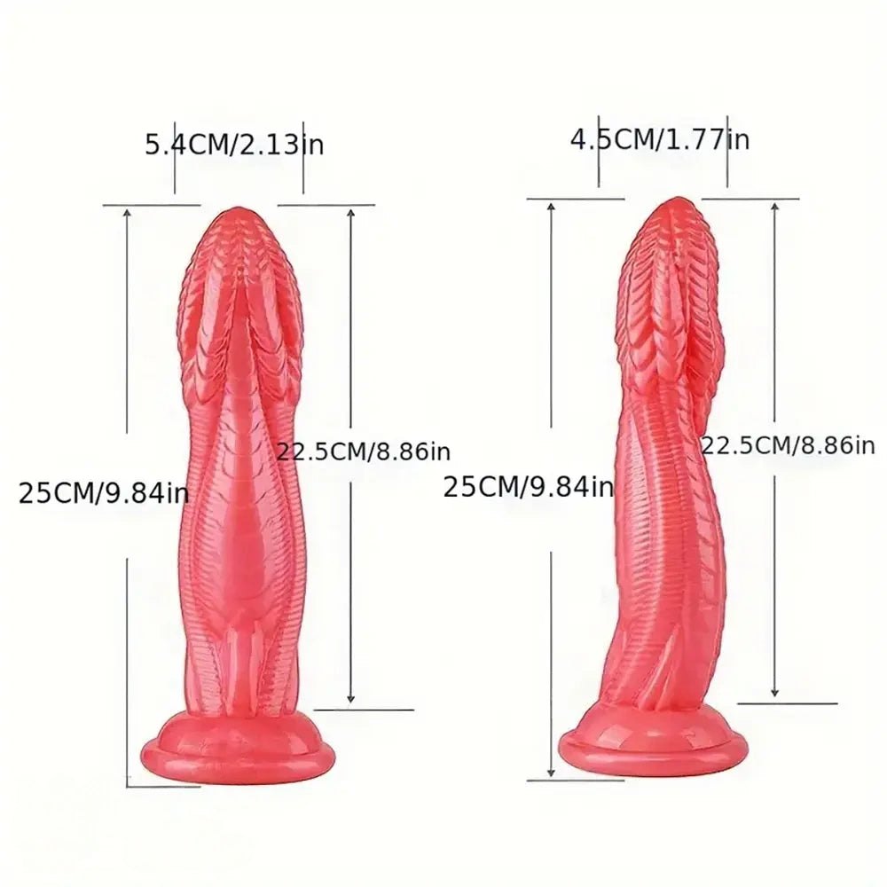 Snake Scale Animal Dildo - Big Textured PVC Dildo