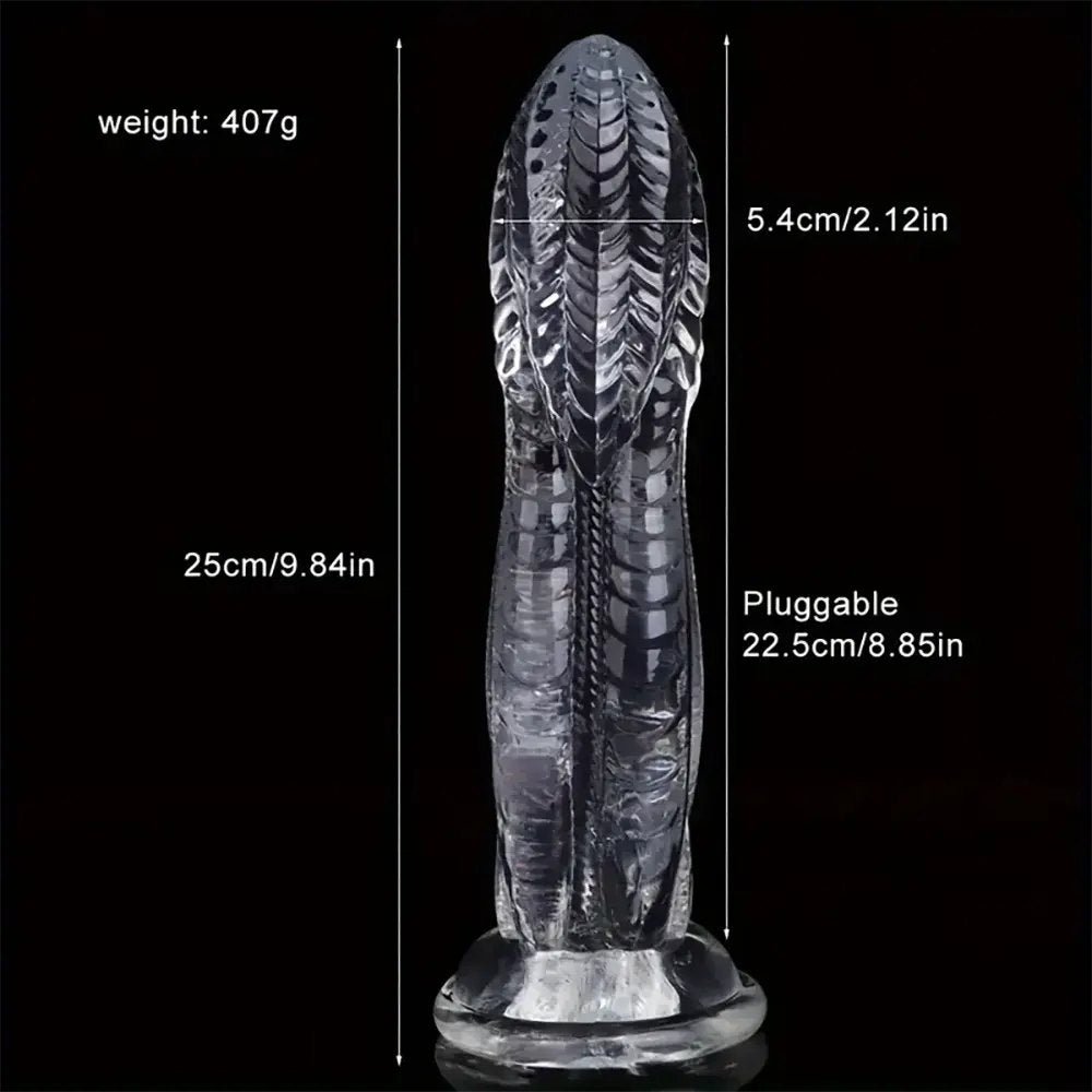 Snake Scale Animal Dildo - Big Textured PVC Dildo