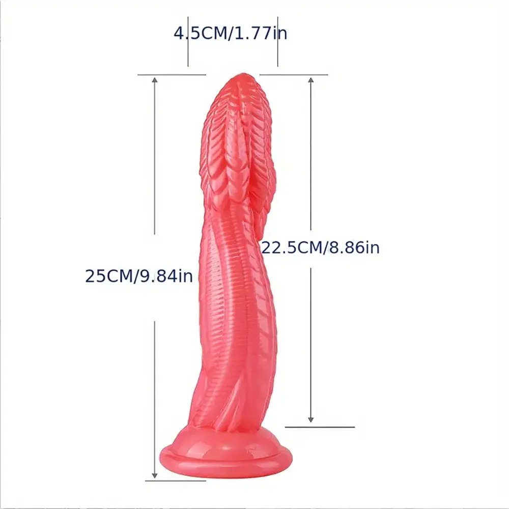 Snake Scale Animal Dildo - Big Textured PVC Dildo