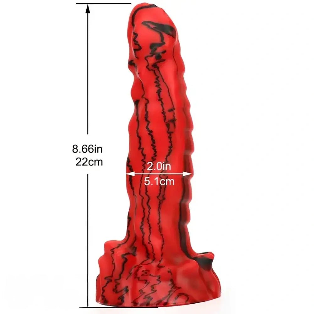 Snake Scale Animal Dildo 8.66in - Silicone Animal Dildo