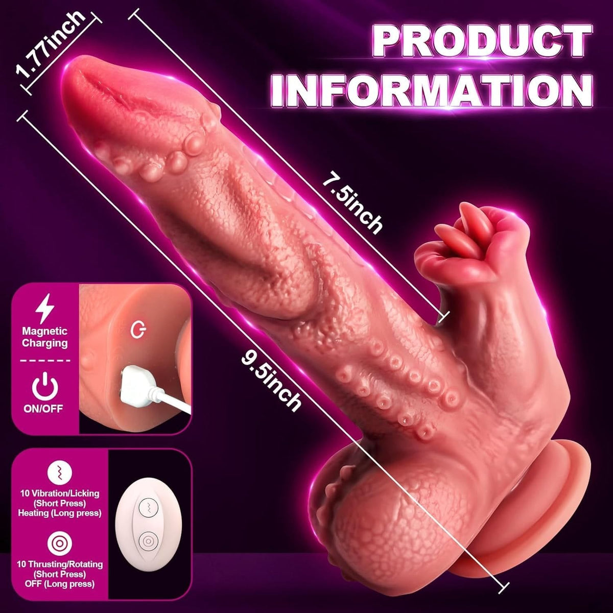 Snake Warrior Fantasy Dildo - Silicone Monster Dildo