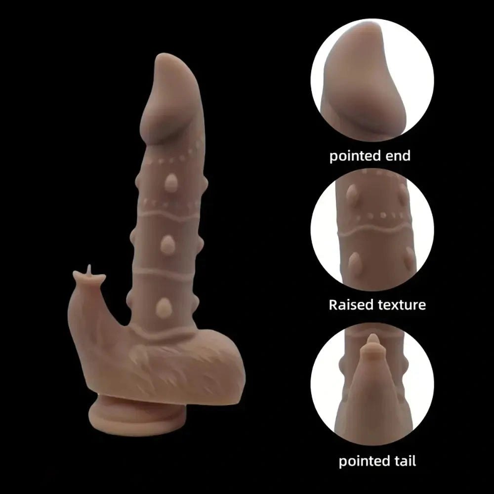 Spiked Fantasy Anal Dildo - Silicone Fantasy Dildo