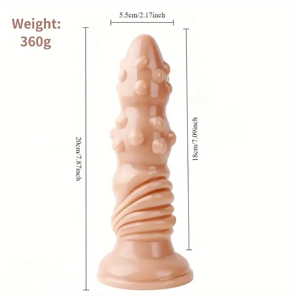 Spiked Fantasy PVC Dildo - Studded Fantasy Dildo 7.87 in