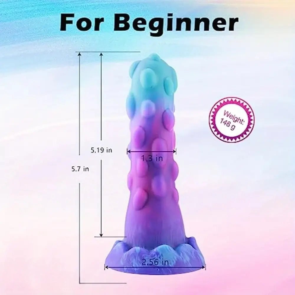 Spiked Fantasy Dildo 5.7 In - Silicone Monster Dildo