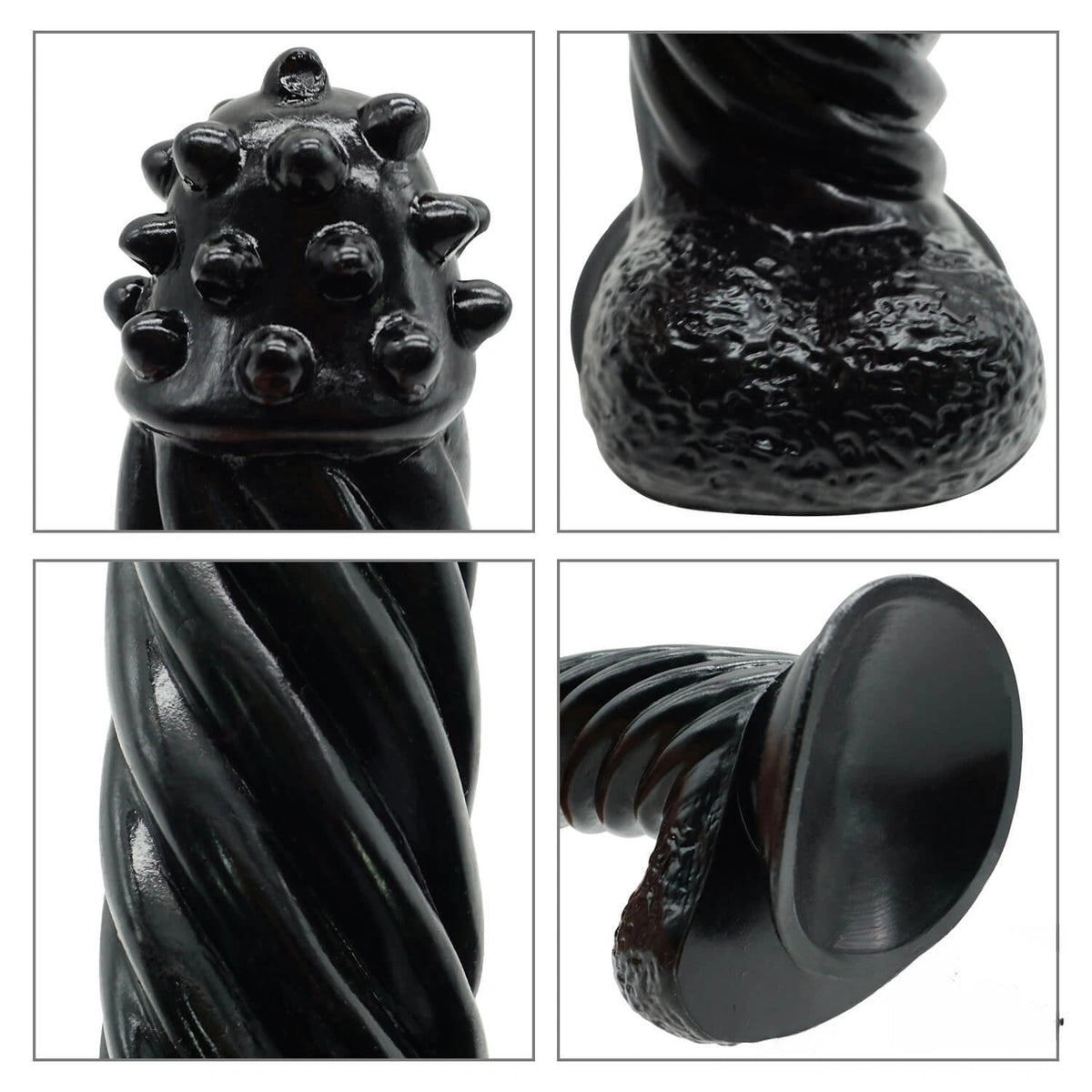 Spiked Fantasy Twist Dildo - PVC Fantasy Dildo