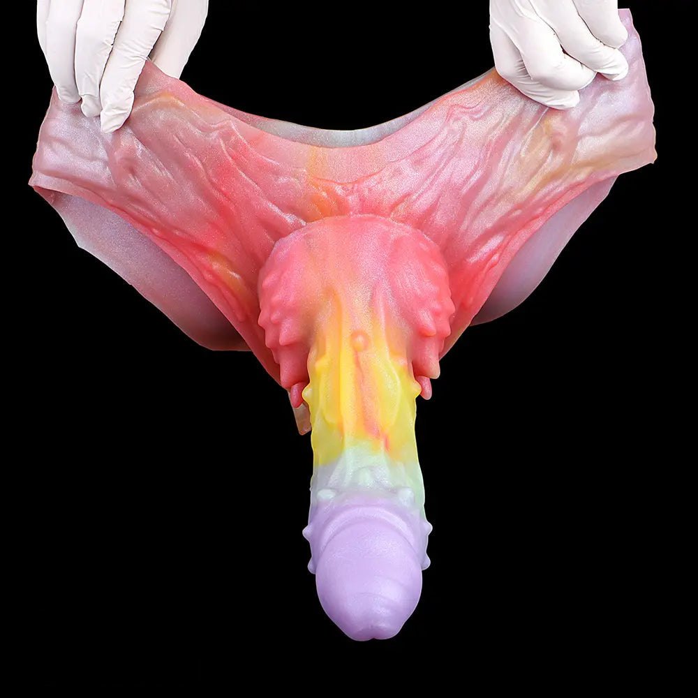 Spiked Hollow Fantasy Dildo - Silicone Monster Dildo
