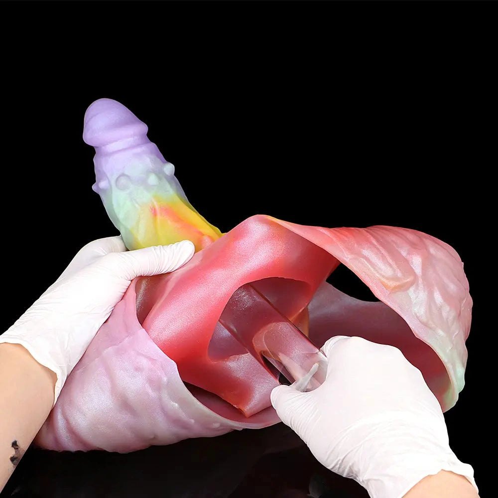Spiked Hollow Fantasy Dildo - Silicone Monster Dildo