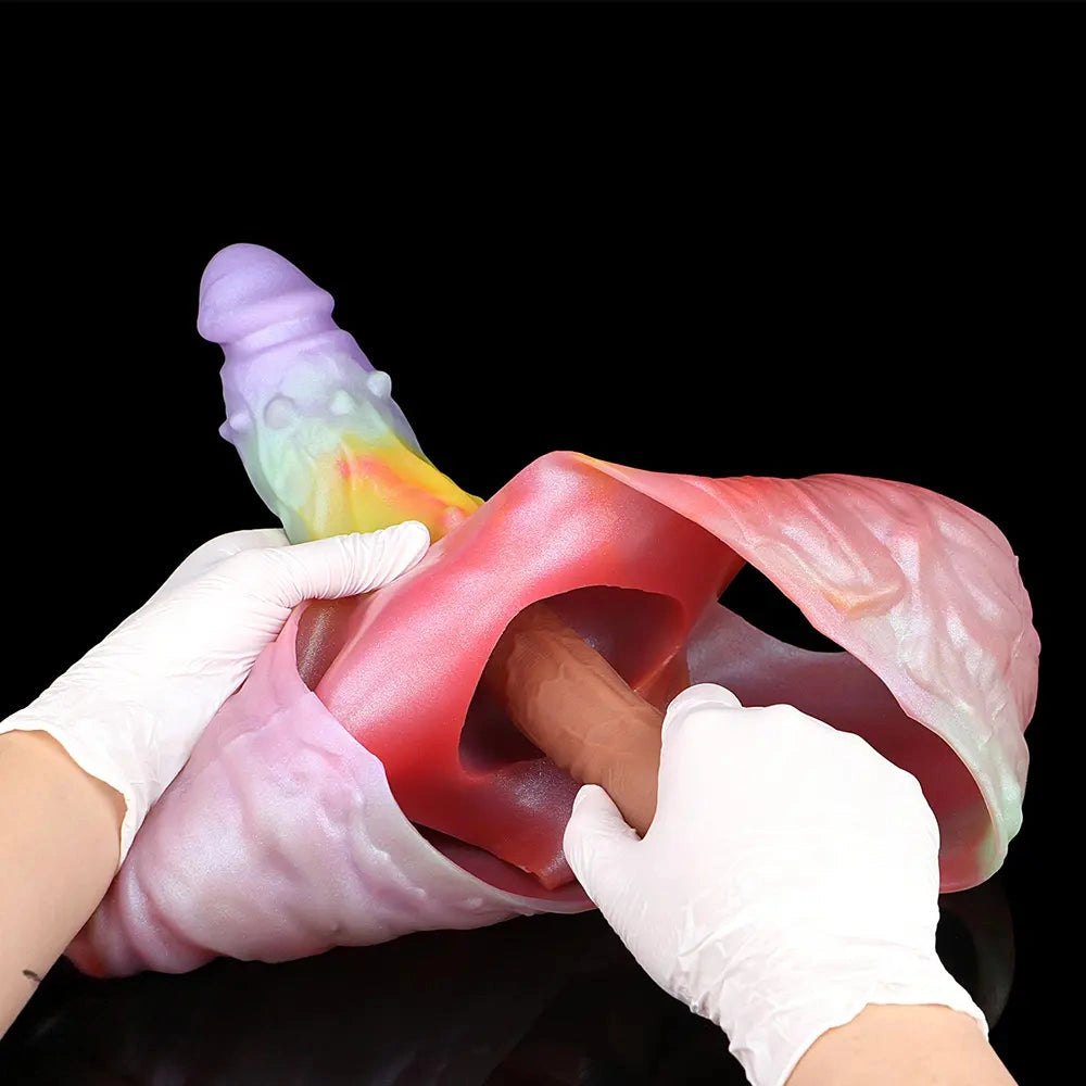 Spiked Hollow Fantasy Dildo - Silicone Monster Dildo