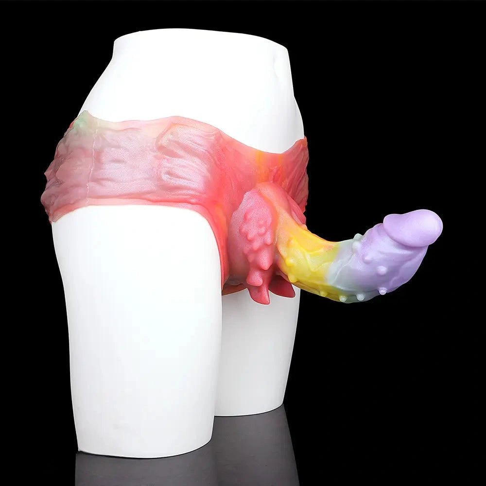 Spiked Hollow Fantasy Dildo - Silicone Monster Dildo