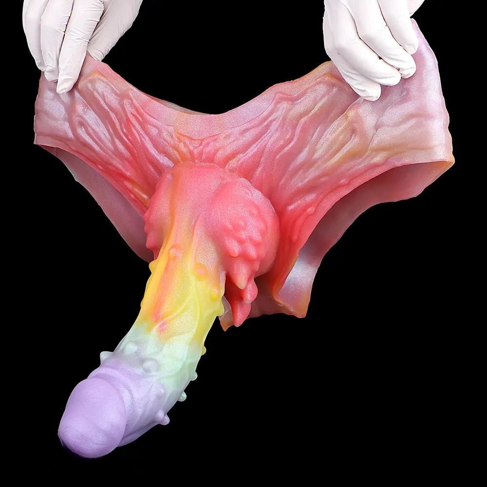 Spiked Hollow Fantasy Dildo - Silicone Monster Dildo