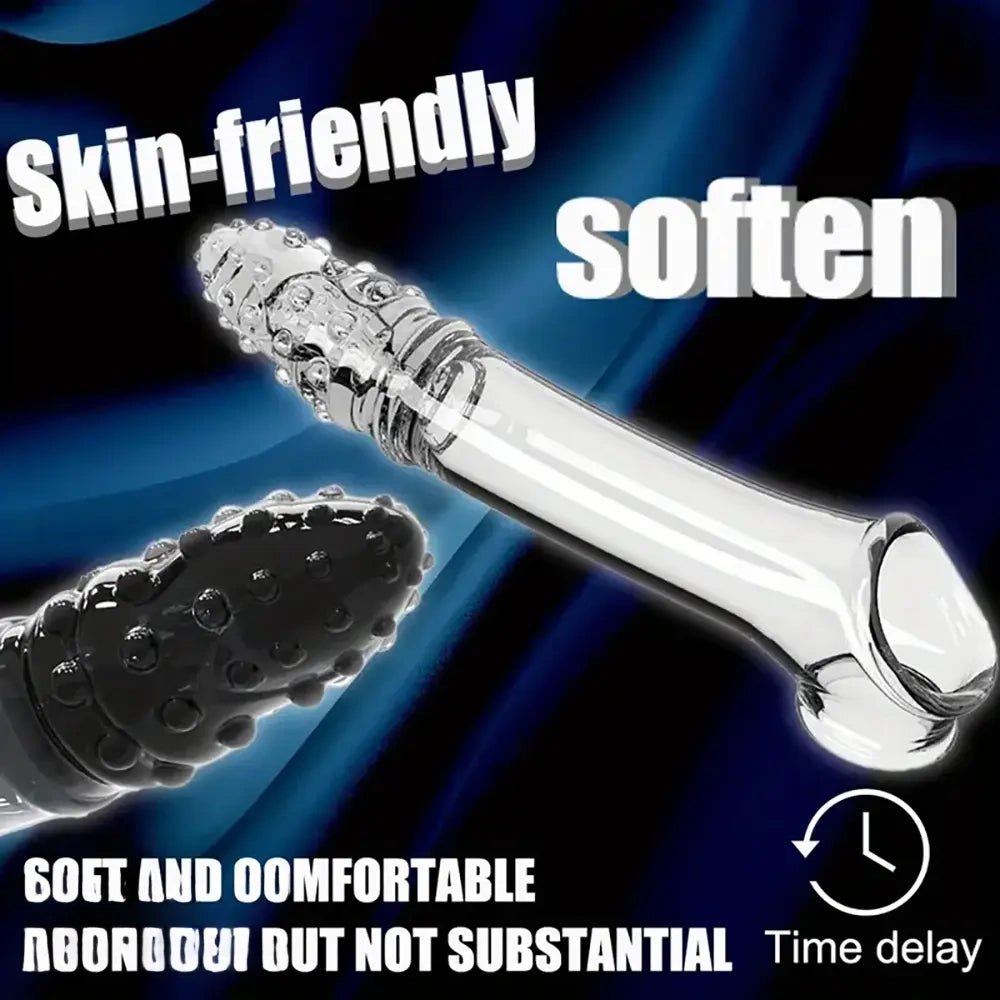 Spiked Hollow Realistic Dildo 9 in - Hollow TPE Realistic Dildo