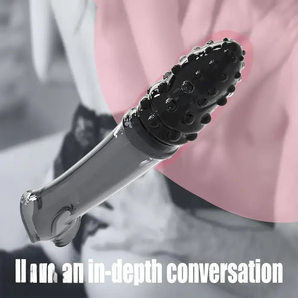 Spiked Hollow Realistic Dildo 9 in - Hollow TPE Realistic Dildo