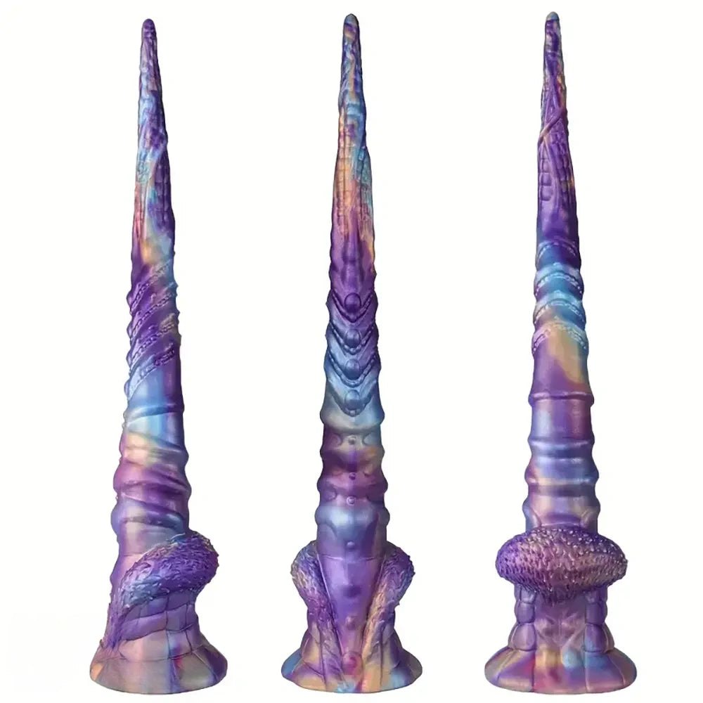 Spiked Horn Fantasy Dildo - Fantasy Silicone Dildo