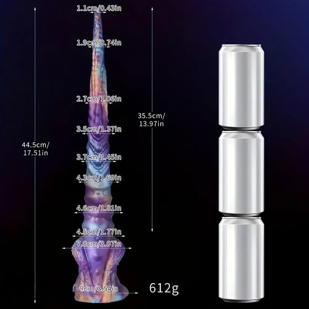 Spiked Horn Fantasy Dildo - Fantasy Silicone Dildo