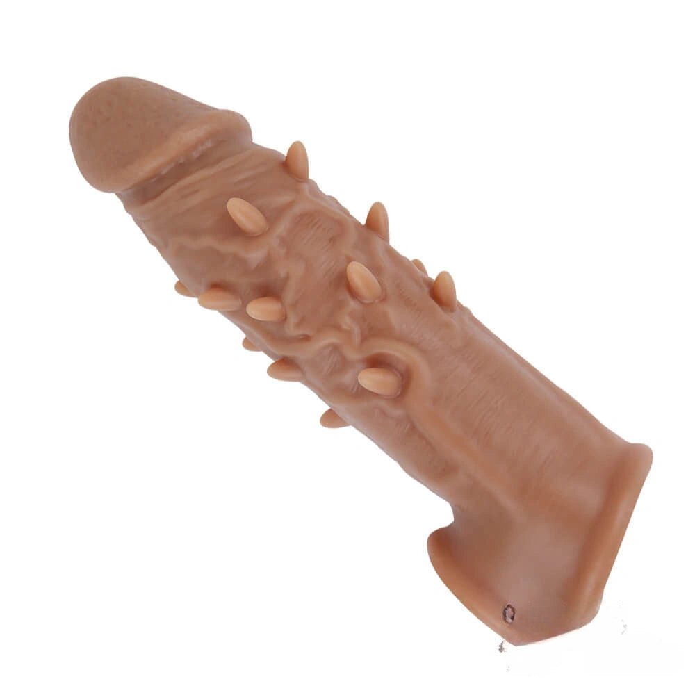 Spiked Penis Extension Sleeve - Liquid Silicone Sleeve