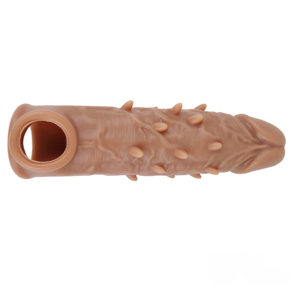 Spiked Penis Extension Sleeve - Liquid Silicone Sleeve