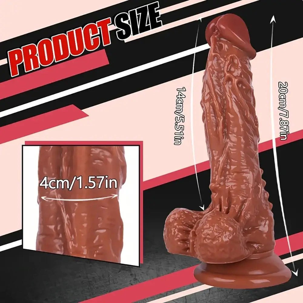 Spiked Love Dildo 7.87in - Realistic PVC Dildo