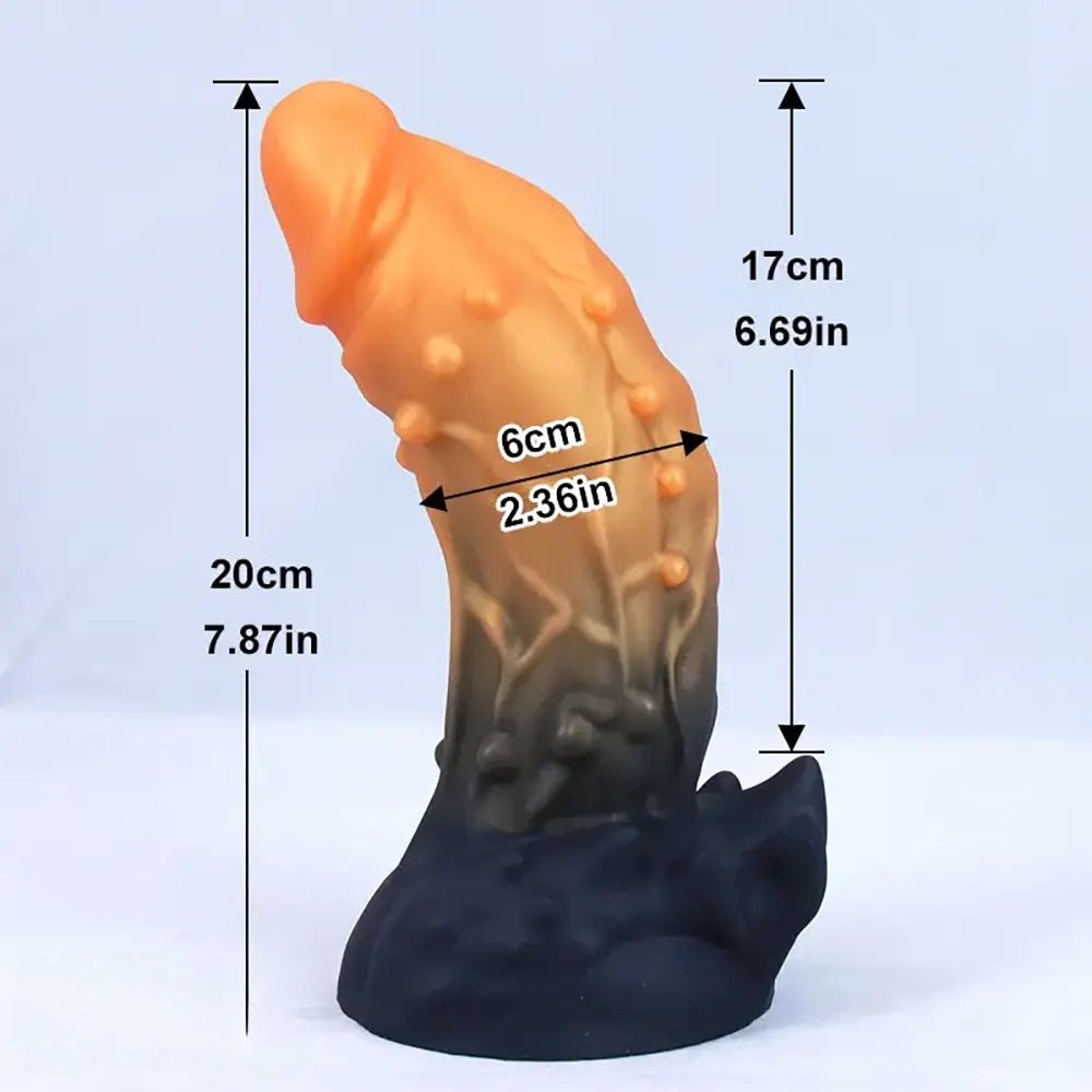Spiked Monster Fantasy Dildo - Dragon Style Monster Dildo