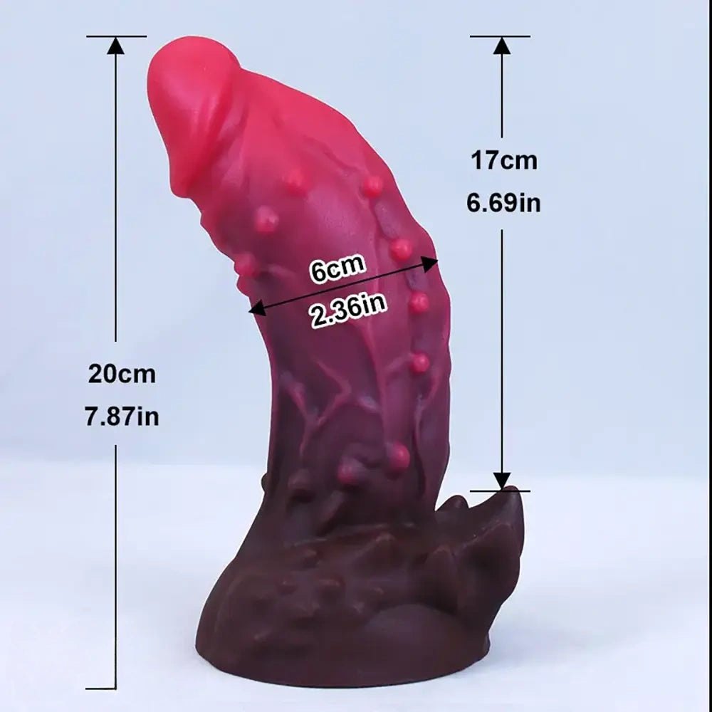 Spiked Monster Fantasy Dildo - Dragon Style Monster Dildo