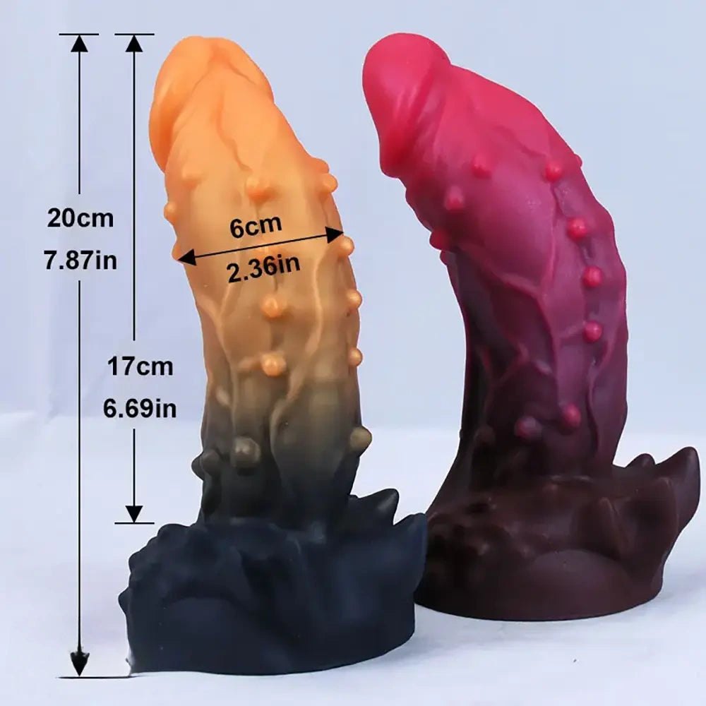 Spiked Monster Fantasy Dildo - Dragon Style Monster Dildo