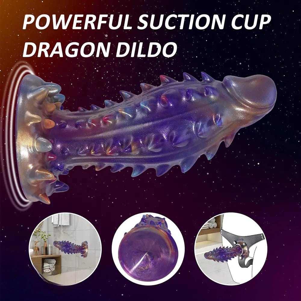 Spiked Monster Fantasy Dildo 7 in - Silicone Monster Dildo