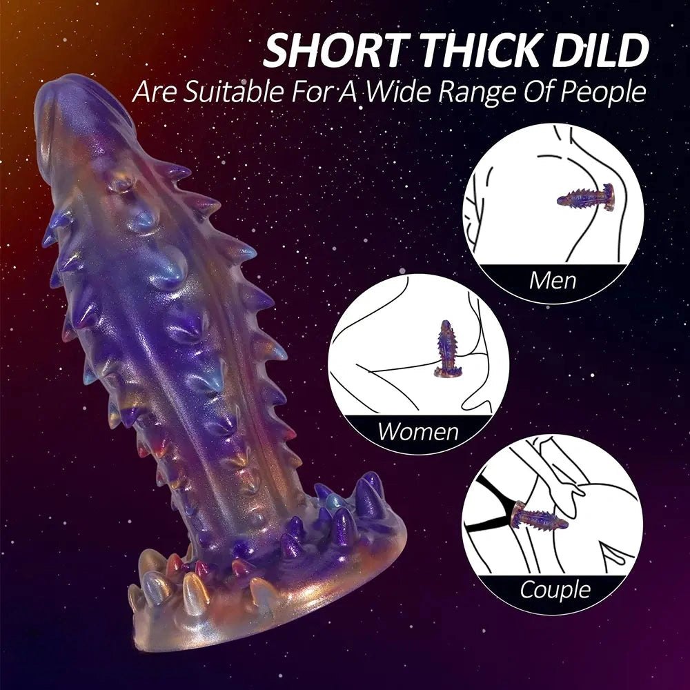 Spiked Monster Fantasy Dildo 7 in - Silicone Monster Dildo
