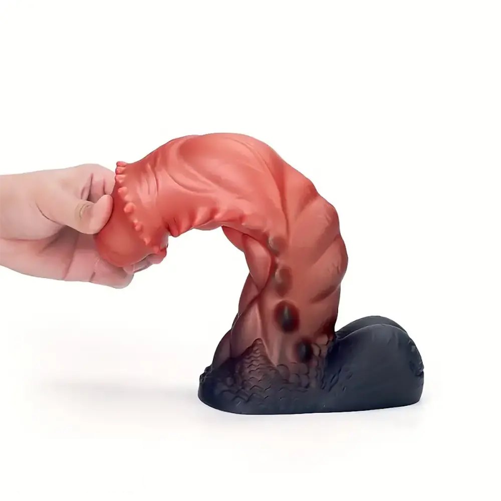 Spiked Monster Fantasy Dildo - Dragon Style Silicone Dildo