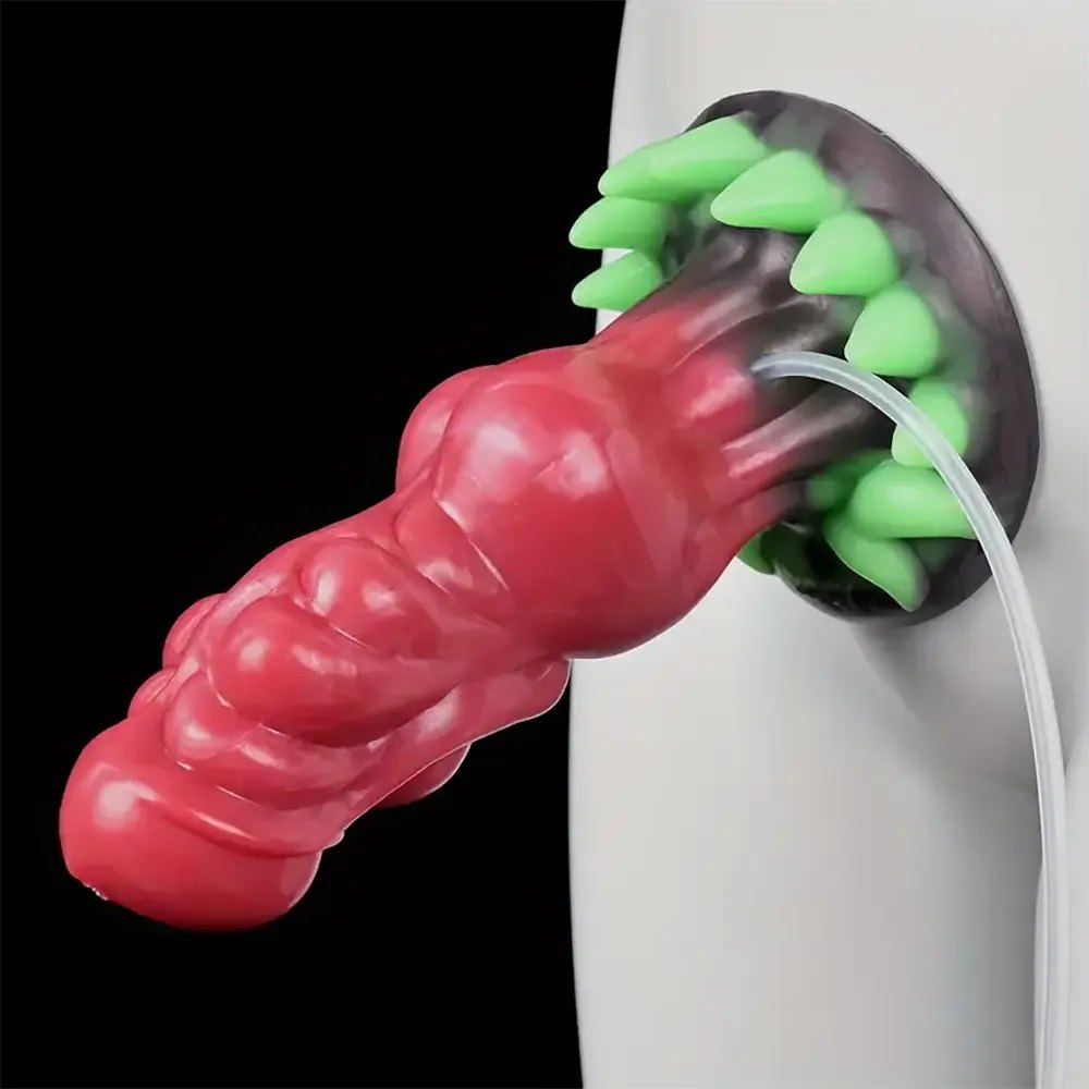 Spiked Monster Fantasy Squirting Dildo - Silicone Fantasy Dildo