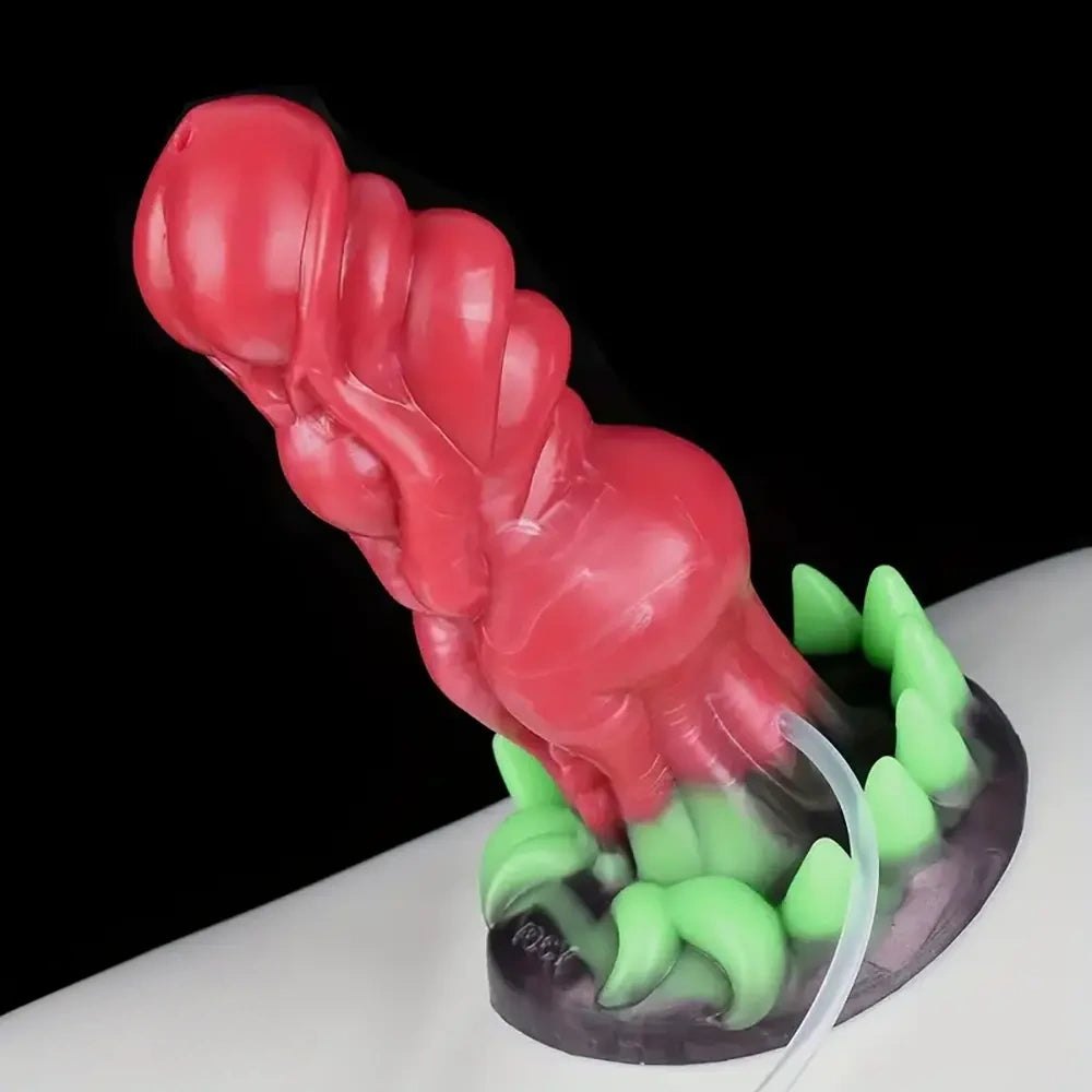 Spiked Monster Fantasy Squirting Dildo - Silicone Fantasy Dildo