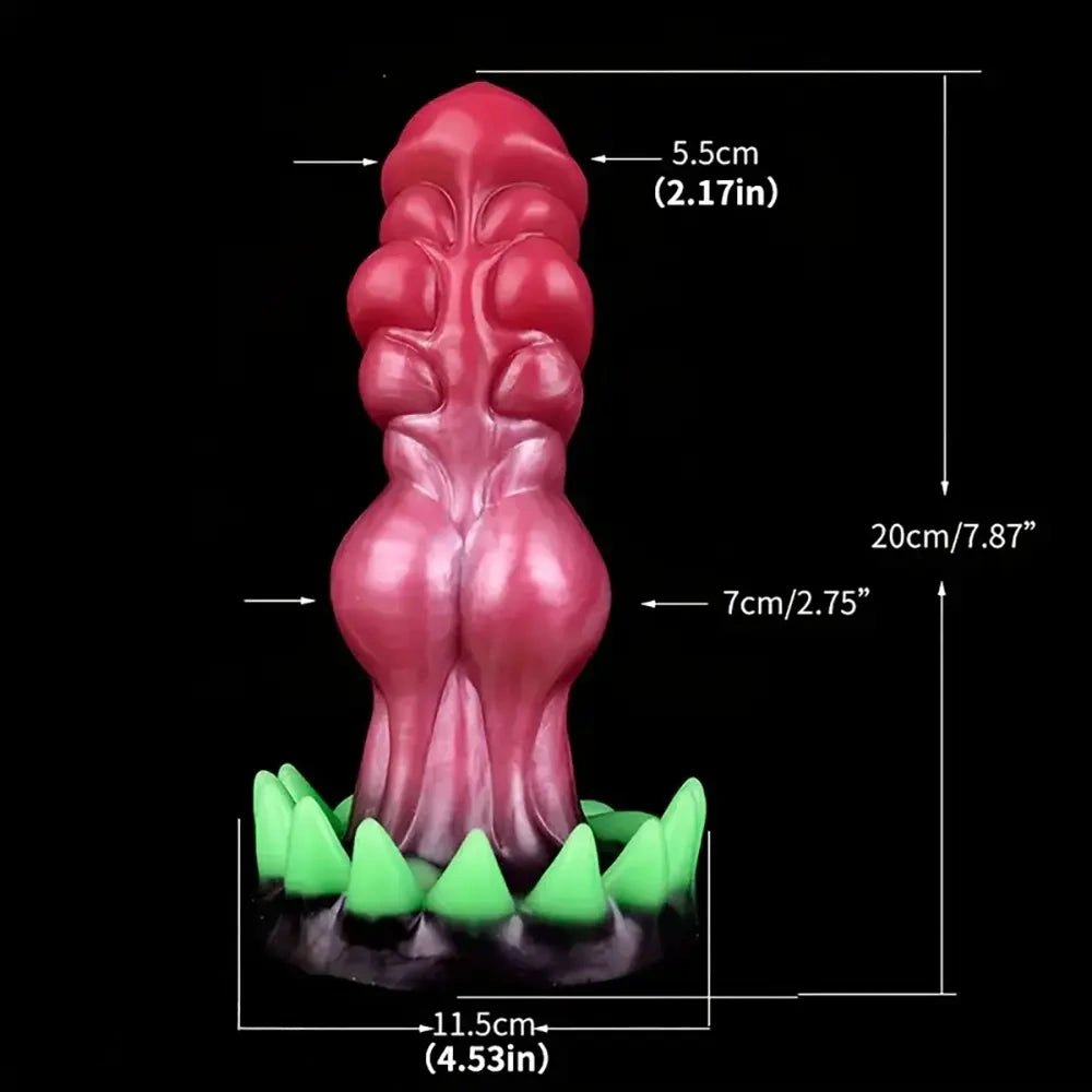 Spiked Monster Fantasy Squirting Dildo - Silicone Fantasy Dildo