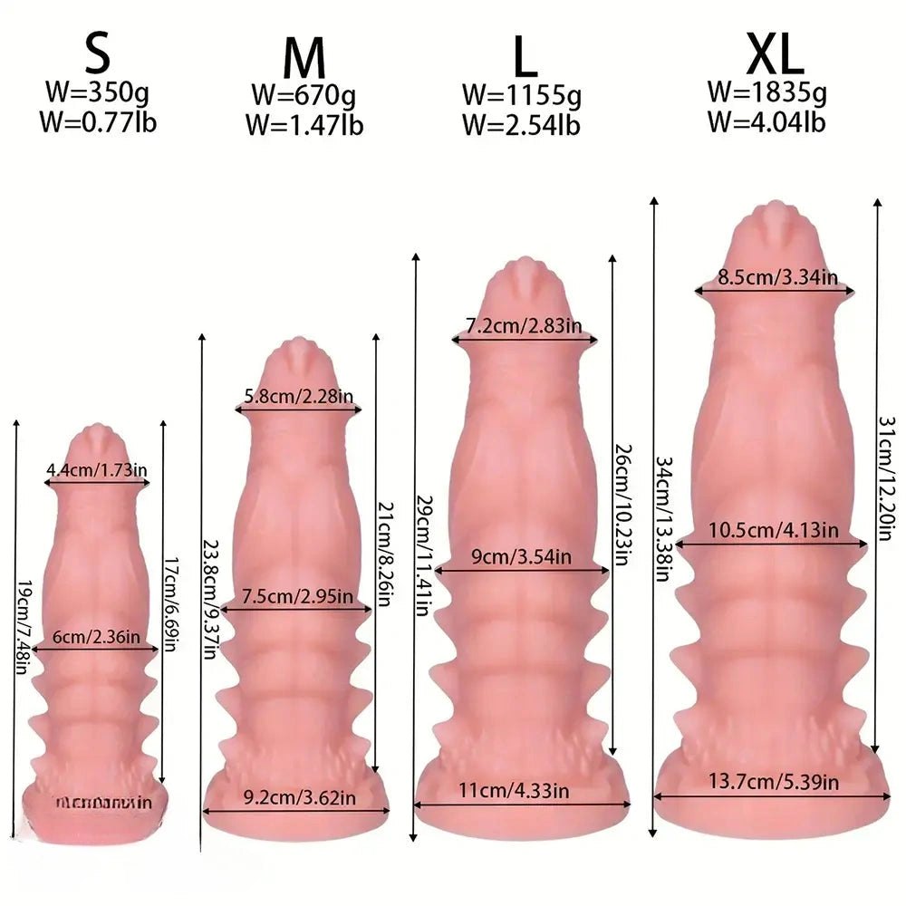 Spiked Monster PVC Dildo - Big Fantasy Dragon Dildo