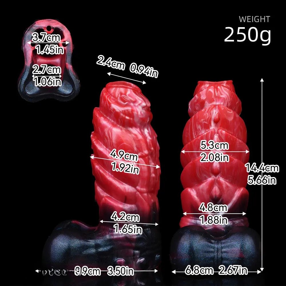 Spiked Ridge Fantasy Dildo - Silicone Fantasy Dildo