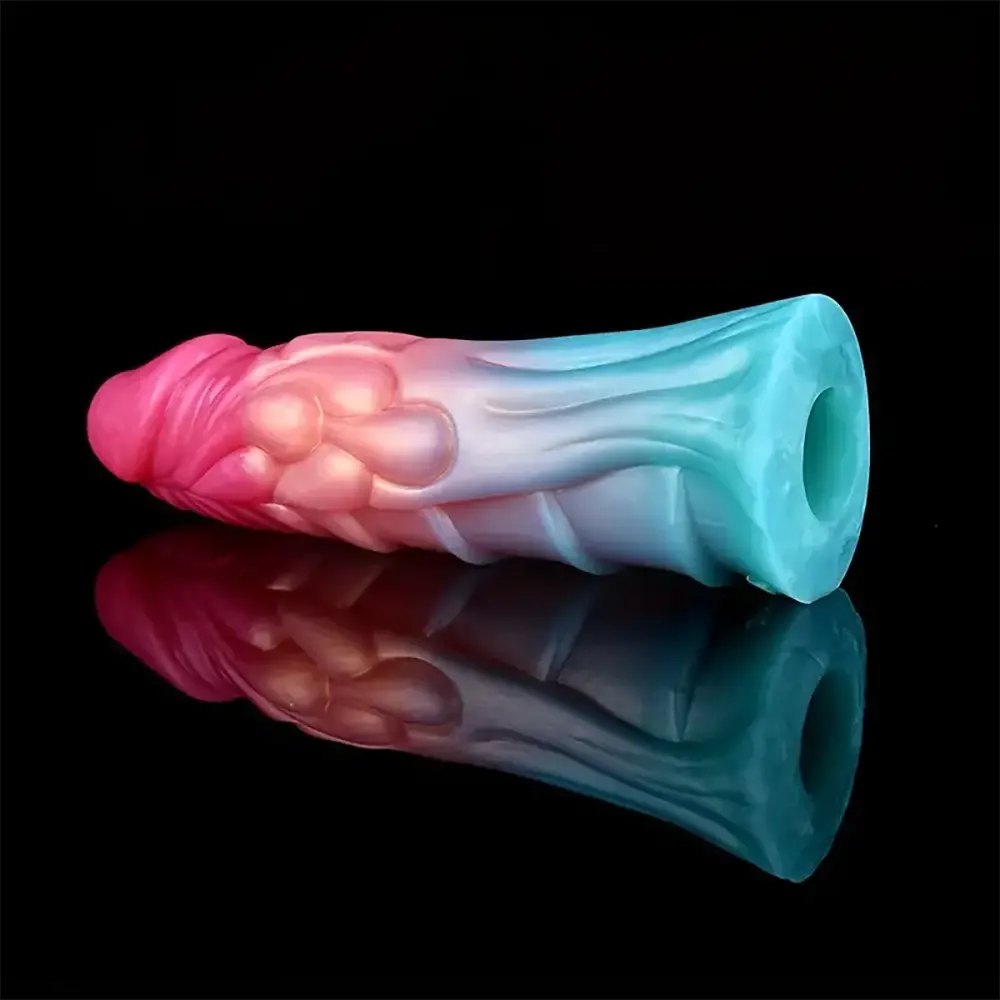 Spiked Silicone Penis Extension Sleeve - Textured Penis Sleeve